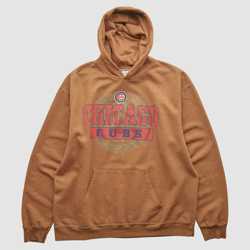 Chicago Cubs 2000s Hooded Pullover Sweatshirt - Tan - M by Fanatics Real Vintage Pullover