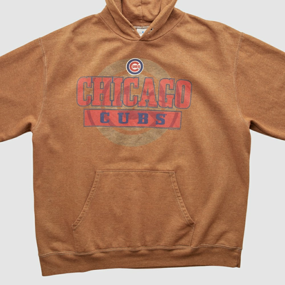 Chicago Cubs 2000s Hooded Pullover Sweatshirt - Tan - M by Fanatics Real Vintage Pullover