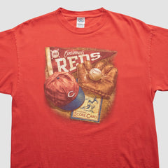 Cincinnati Reds 2000s T-shirt - Red - M by Fanatics Real Vintage T-shirts