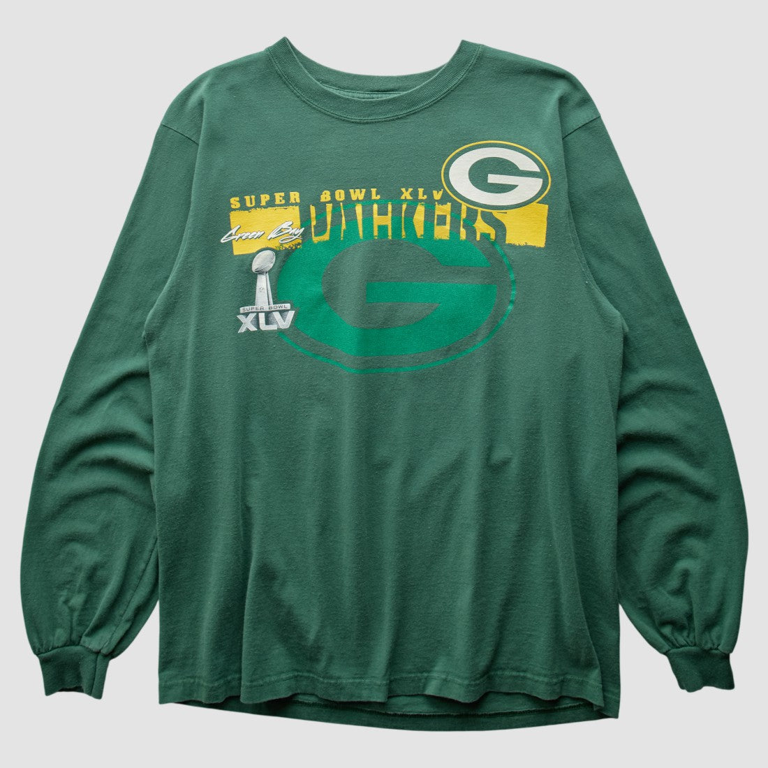 Green Bay Packers 2011 Long Sleeve T-shirt Green Vintage
