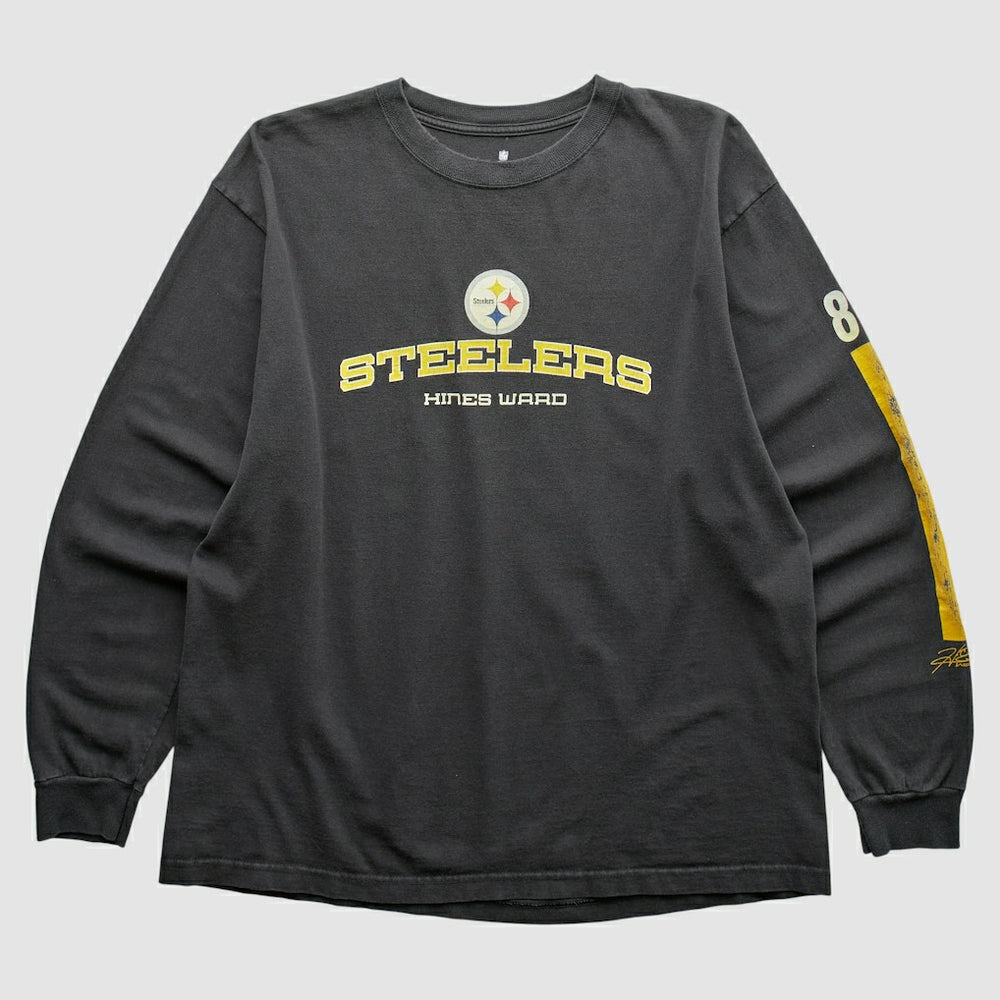 Pittsburgh Steelers NFL 2000s Long Sleeve T-shirt Black Vintage