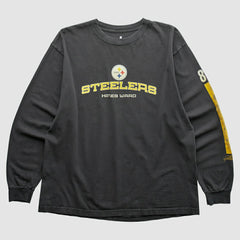 Pittsburgh Steelers NFL 2000s Long Sleeve T-shirt Black Vintage