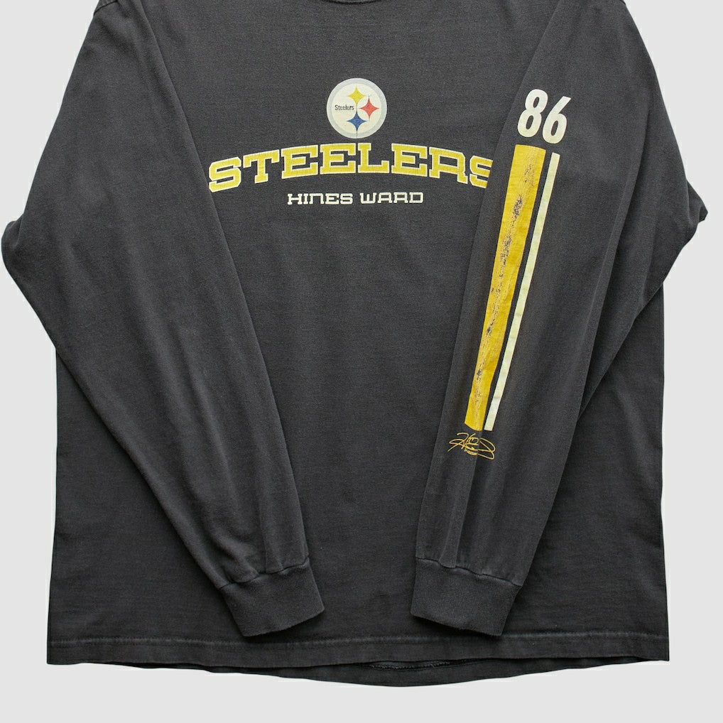 Pittsburgh Steelers NFL 2000s Long Sleeve T-shirt Black Vintage