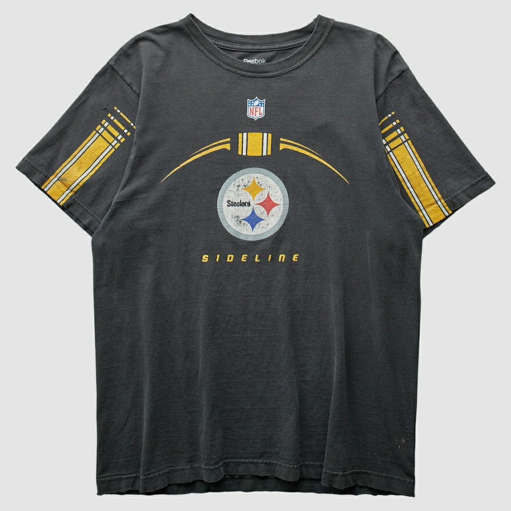 Pittsburgh Steelers Reebok 2000s T-shirt Charcoal Vintage