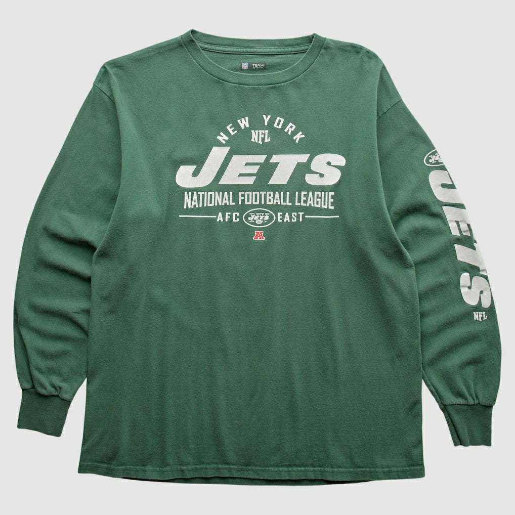 New York Jets 2010s Long Sleeve T-shirt Green Vintage
