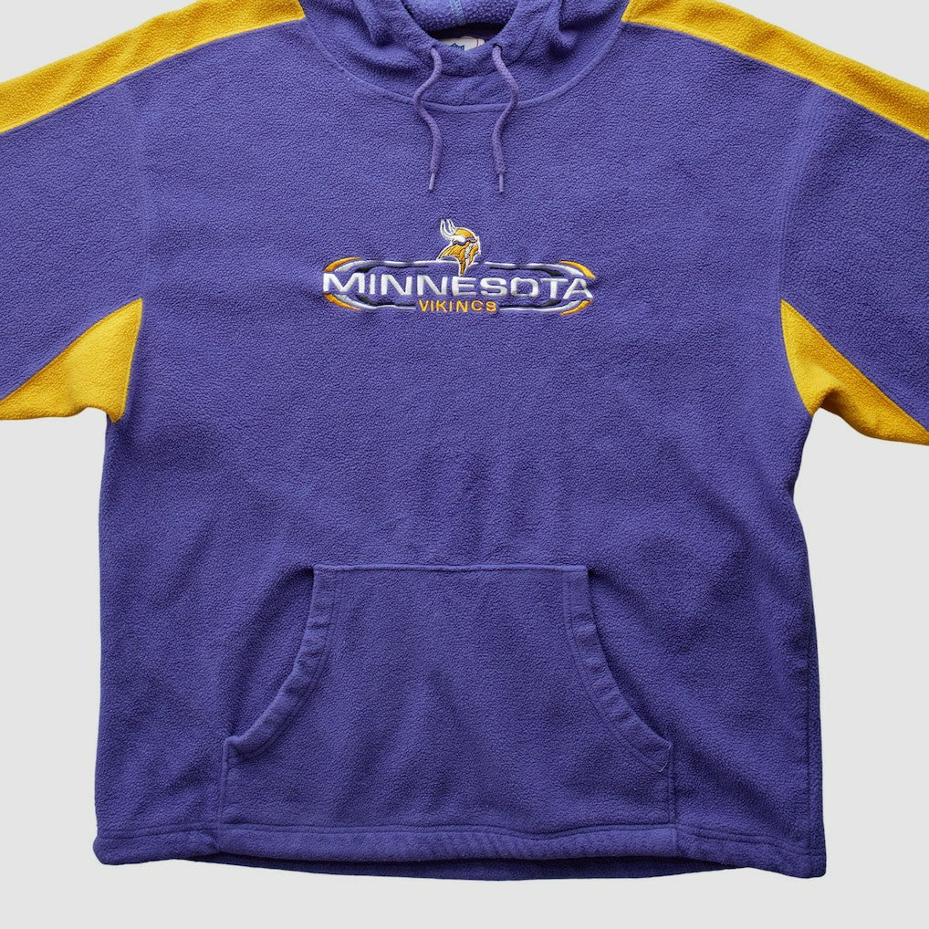 Minnesota Vikings NFL 2000s Hooded Pullover Sweatshirt Purple Vintage