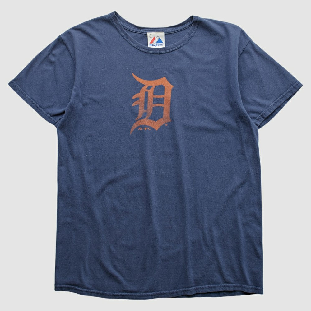 Detroit Tigers Majestic 2010s T-shirt - Navy - S by Fanatics Real Vintage T-shirts