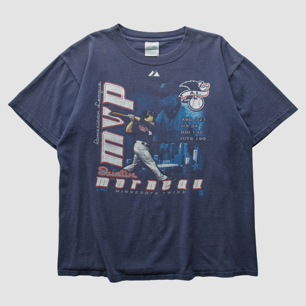 Minnesota Twins Majestic 2006 T-shirt - Navy - M by Fanatics Real Vintage T-shirts
