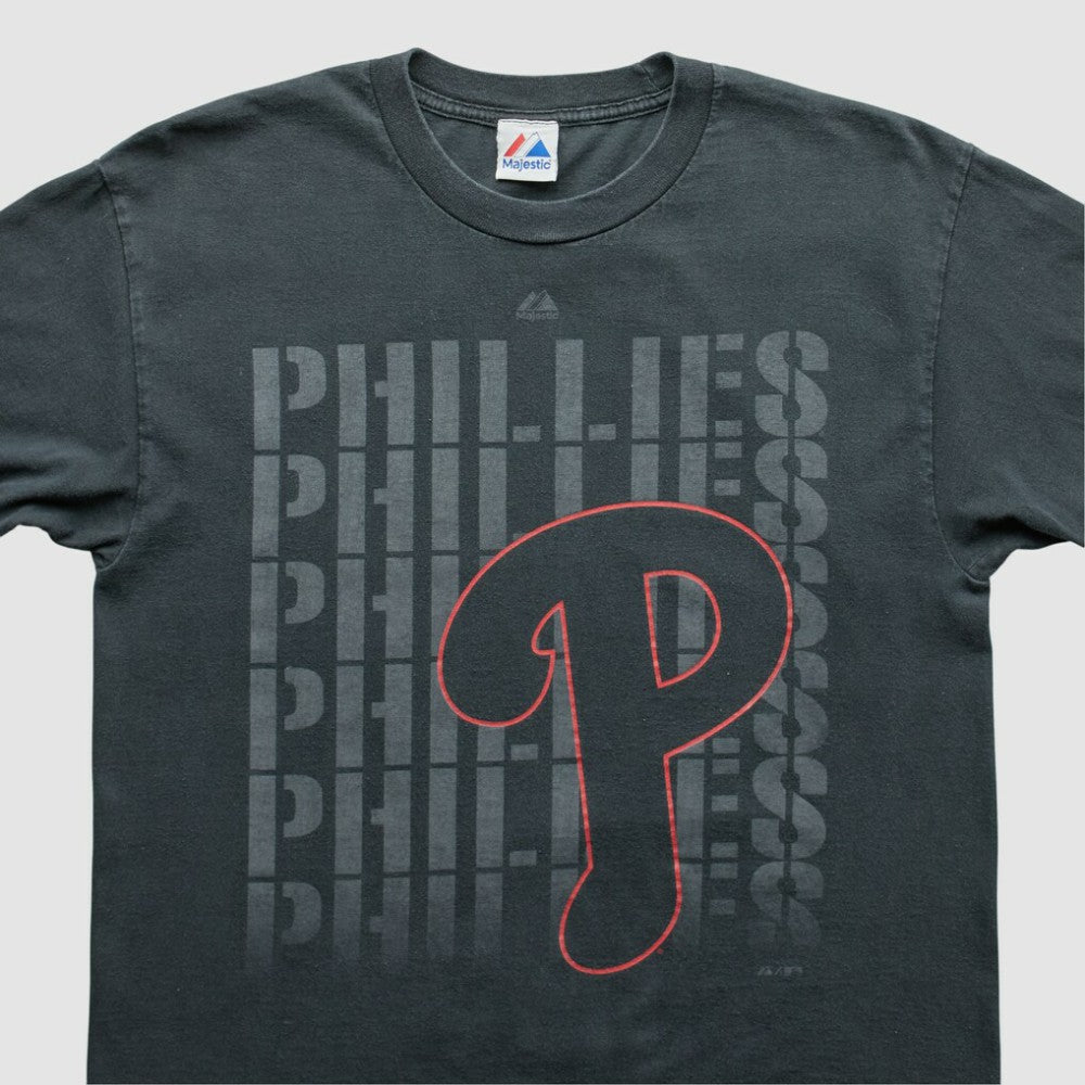 Philadelphia Phillies Majestic 2010s T-shirt - Black - M by Fanatics Real Vintage T-shirts