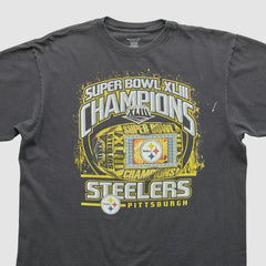 Pittsburgh Steelers Reebok 2009 T-shirt Black Vintage