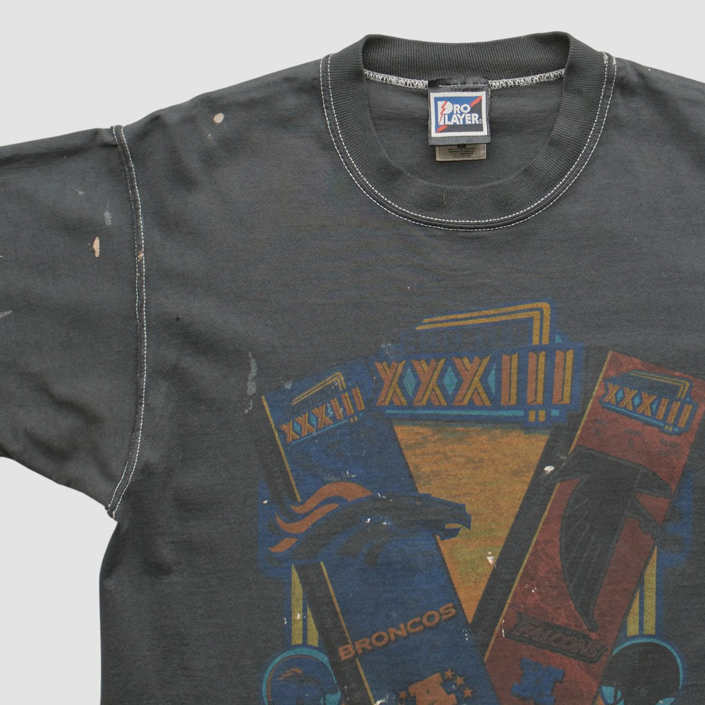 Superbowl XXXIII Pro Player 1999 T-shirt Black Vintage
