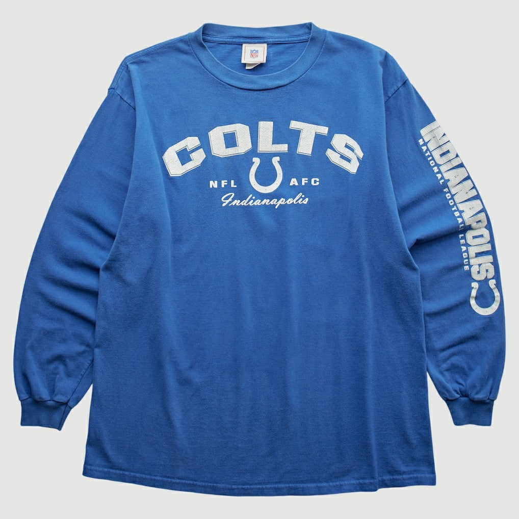 Indianapolis Colts NFL 2000s Long Sleeve T-shirt Blue Vintage