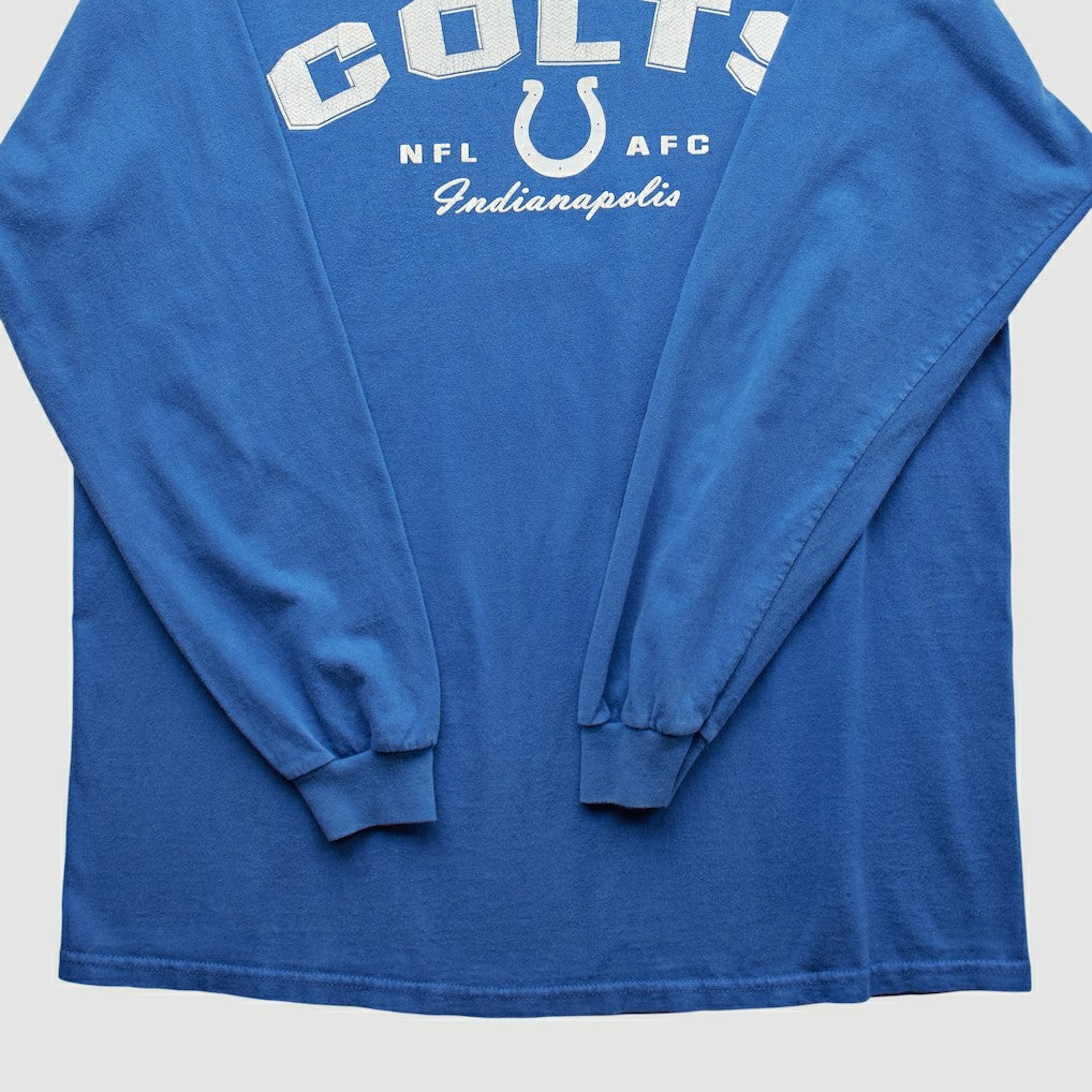 Indianapolis Colts NFL 2000s Long Sleeve T-shirt Blue Vintage