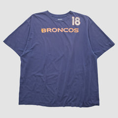 Denver Broncos Reebok 2010s T-shirt Navy Vintage