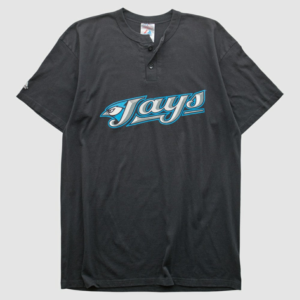 Toronto Blue Jays Majestic 2000s T-shirt - Black - L by Fanatics Real Vintage T-shirts
