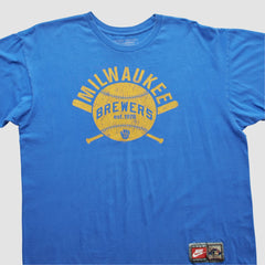 Milwaukee Brewers Nike 2000s T-shirt - Blue - L by Fanatics Real Vintage T-shirts