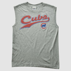 Chicago Cubs CSA 2000s Tank - Heather Gray - S by Fanatics Real Vintage Tanks