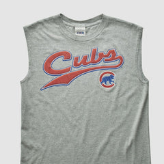 Chicago Cubs CSA 2000s Tank - Heather Gray - S by Fanatics Real Vintage Tanks