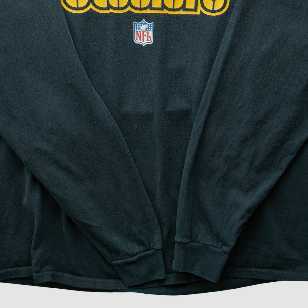 Pittsburgh Steelers Reebok 2000s Long Sleeve T-shirt Black Vintage
