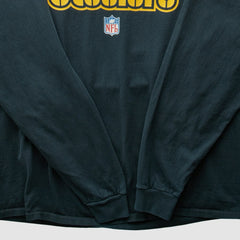 Pittsburgh Steelers Reebok 2000s Long Sleeve T-shirt Black Vintage