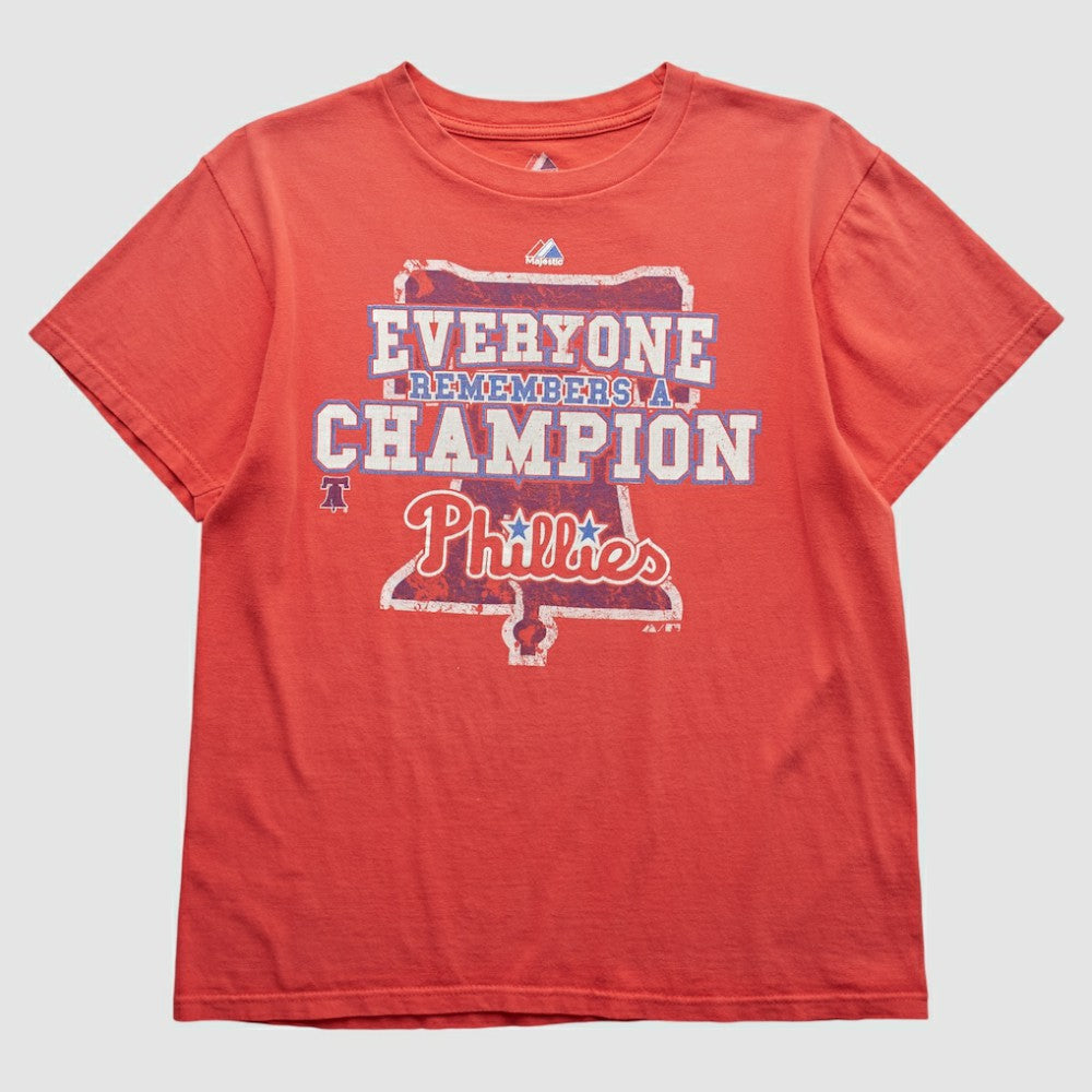Philadelphia Phillies Majestic 2009 T-shirt - Red - S by Fanatics Real Vintage T-shirts