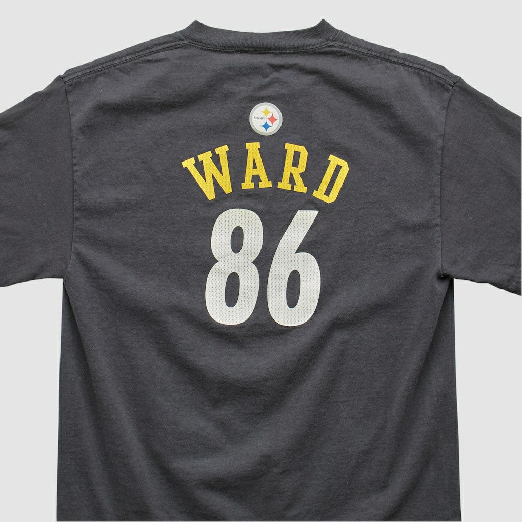 Hines Ward Reebok 2000s T-shirt Black Vintage