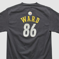 Hines Ward Reebok 2000s T-shirt Black Vintage