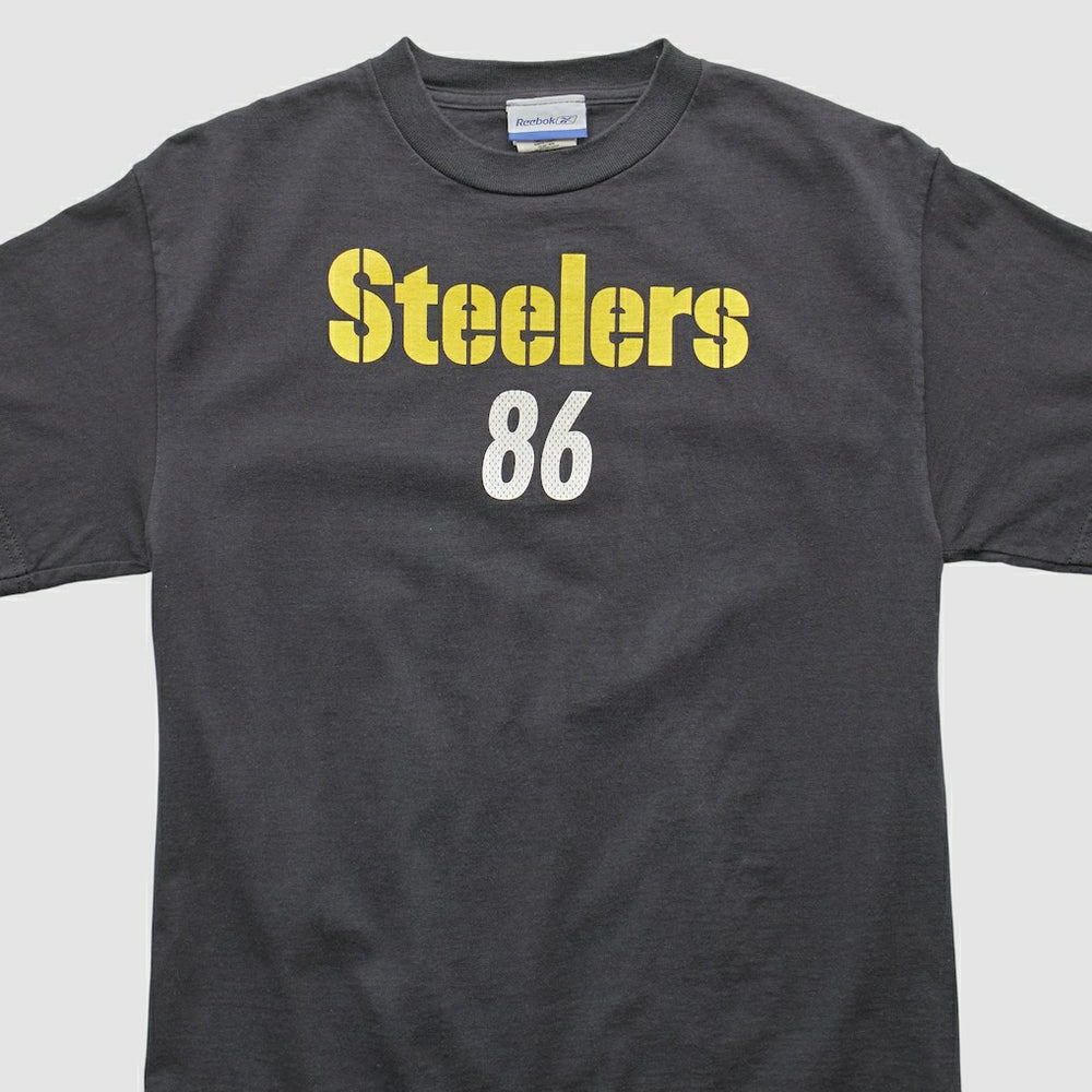 Hines Ward Reebok 2000s T-shirt Black Vintage