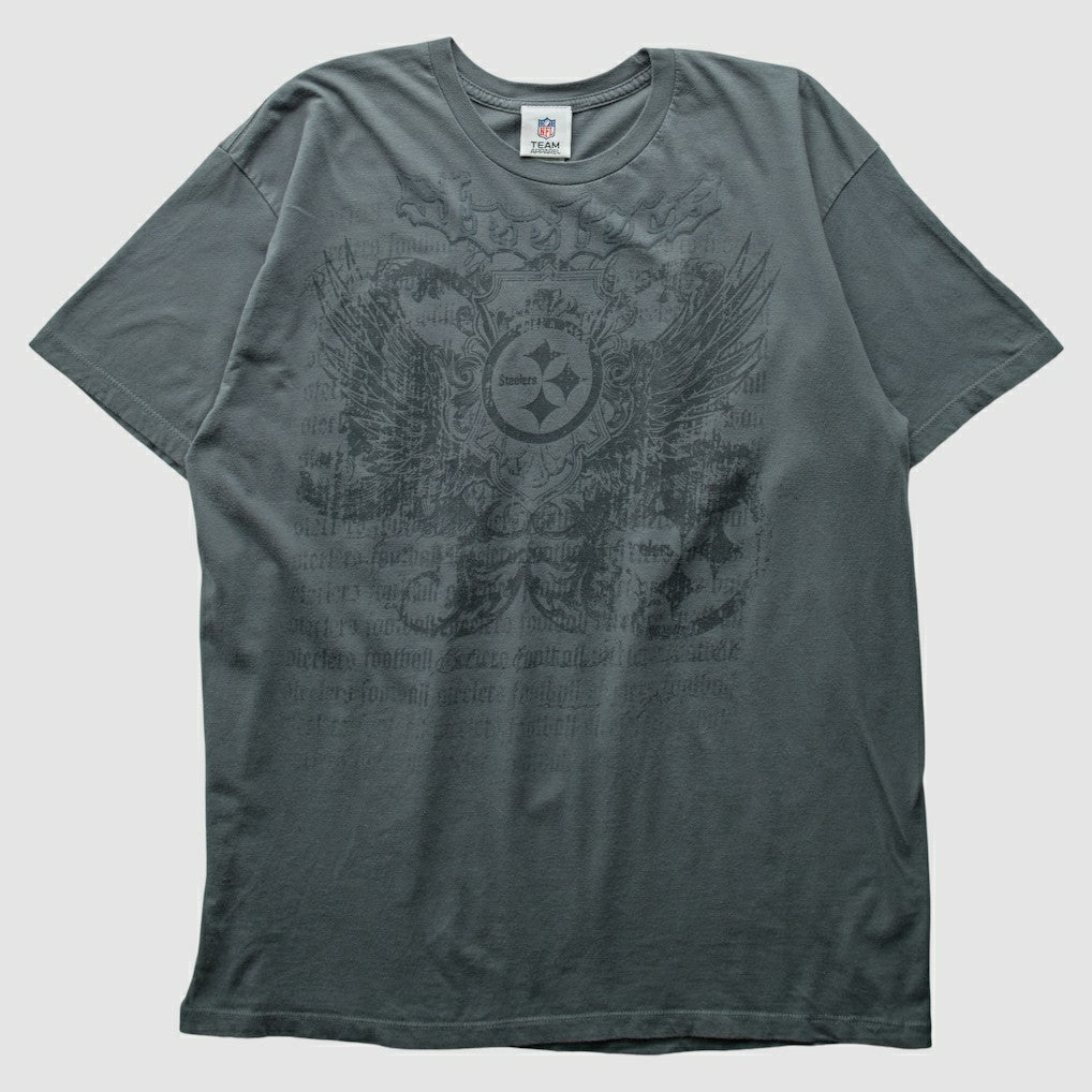 Pittsburgh Steelers NFL 2010s T-shirt Charcoal Vintage