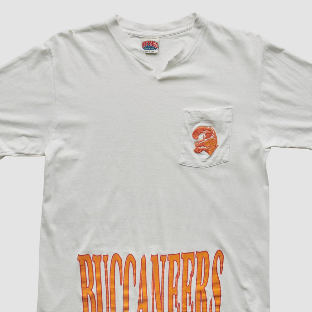 Tampa Bay Buccaneers Nutmeg Mills 90s T-shirt White Vintage