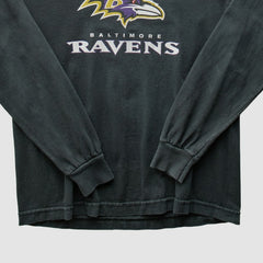 Baltimore Ravens Reebok 2000s Long Sleeve T-shirt Black Vintage