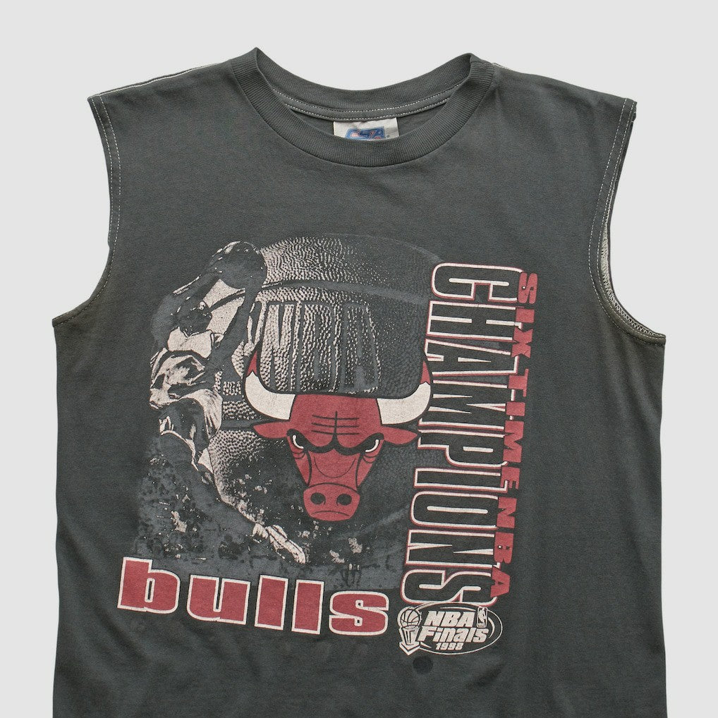 Chicago Bulls CSA 1998 Tank Charcoal Vintage