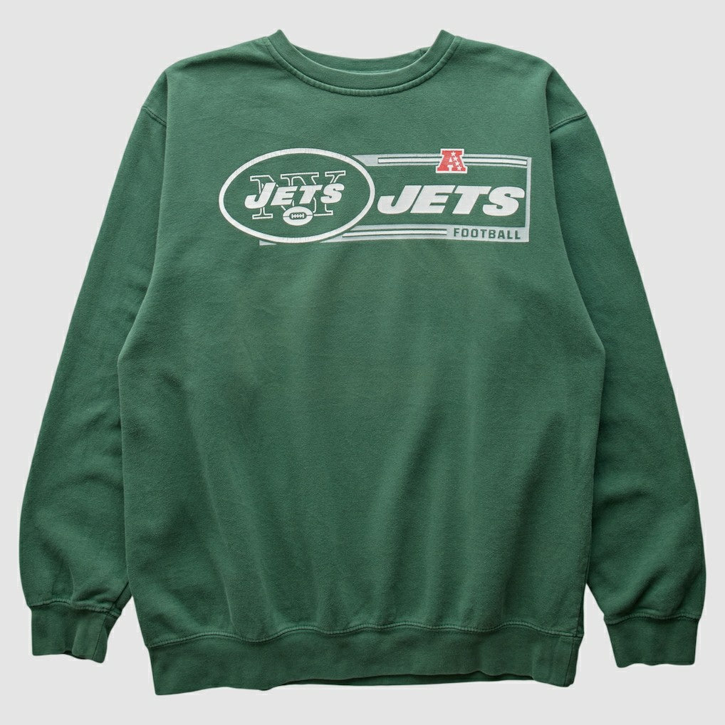 New York Jets NFL 2010s Pullover Sweatshirt Green Vintage