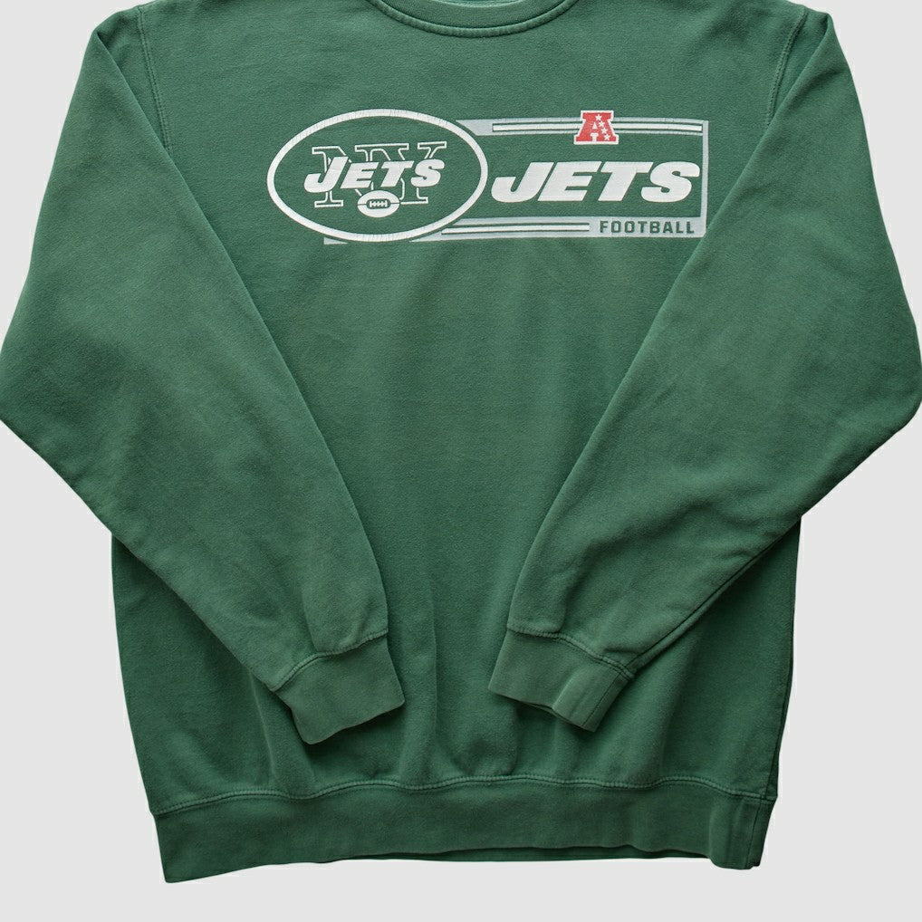 New York Jets NFL 2010s Pullover Sweatshirt Green Vintage