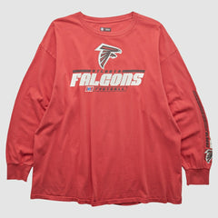 Atlanta Falcons NFL 2010s Long Sleeve T-shirt Red Vintage