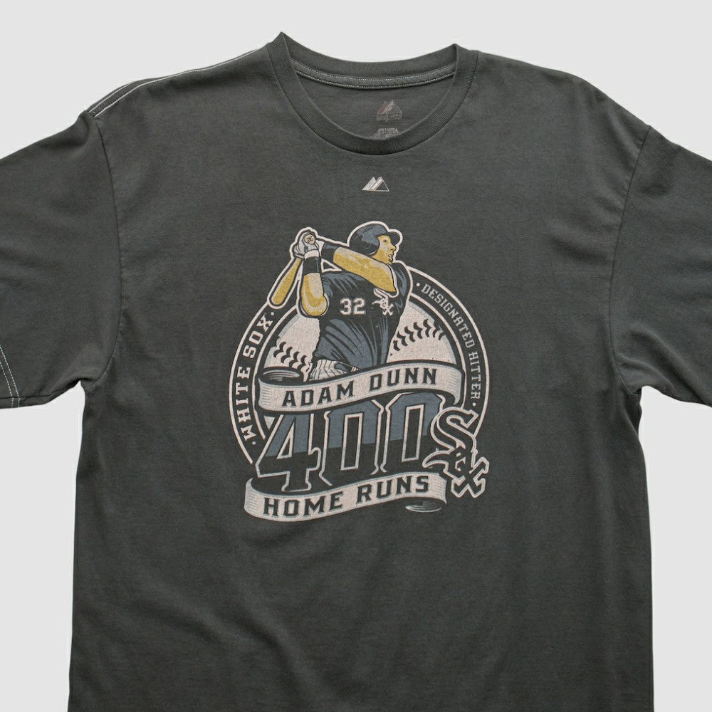 Chicago White Sox Majestic 2000s T-shirt - Charcoal - M by Fanatics Real Vintage T-shirts