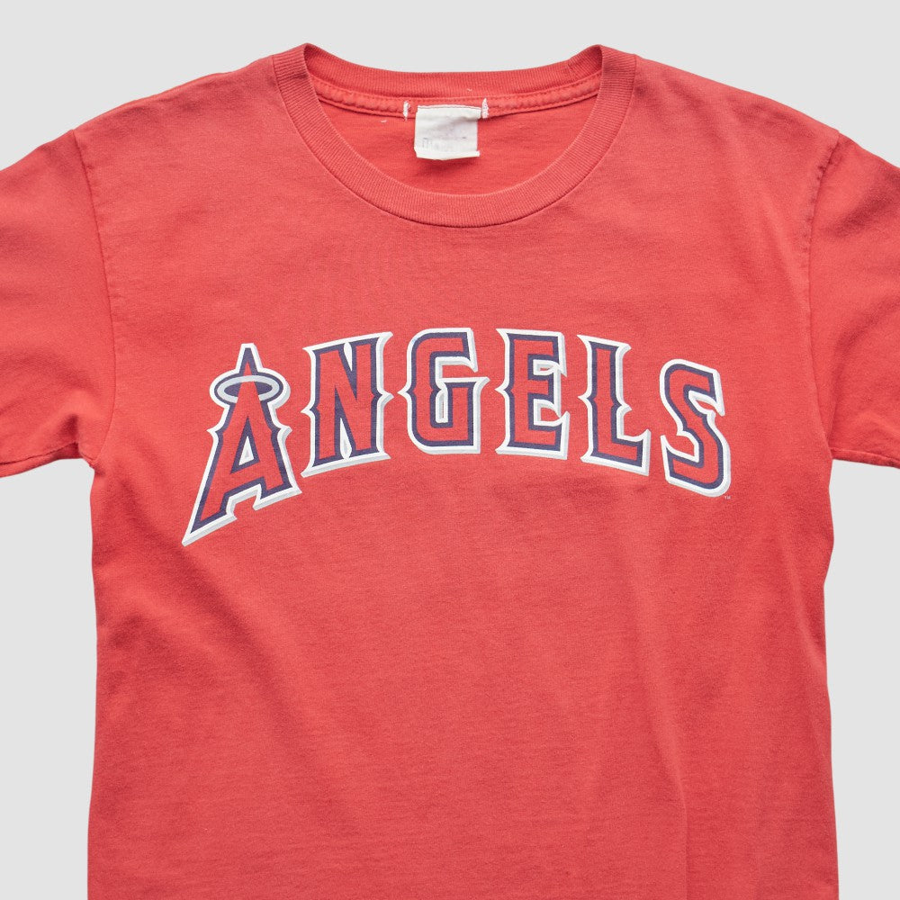 Los Angeles Angels Majestic 2000s T-shirt - Red - XXS by Fanatics Real Vintage T-shirts