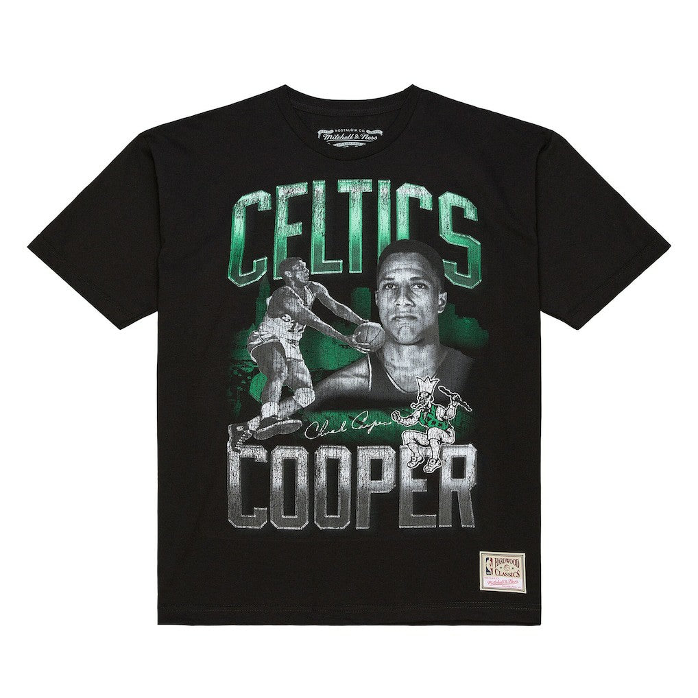 Chuck Cooper Boston Celtics 75th Anniversary Pioneers Player T-Shirt Black