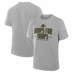 Los Angeles Lakers Hoops For Troops T-Shirt Gray