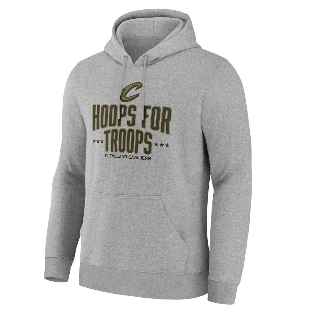 Cleveland Cavaliers Hoops For Troops Hoodie Gray