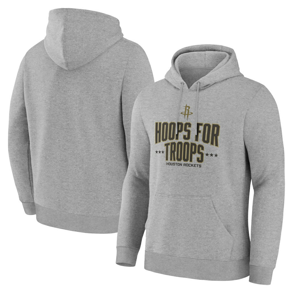 Houston Rockets Hoops For Troops Hoodie Gray