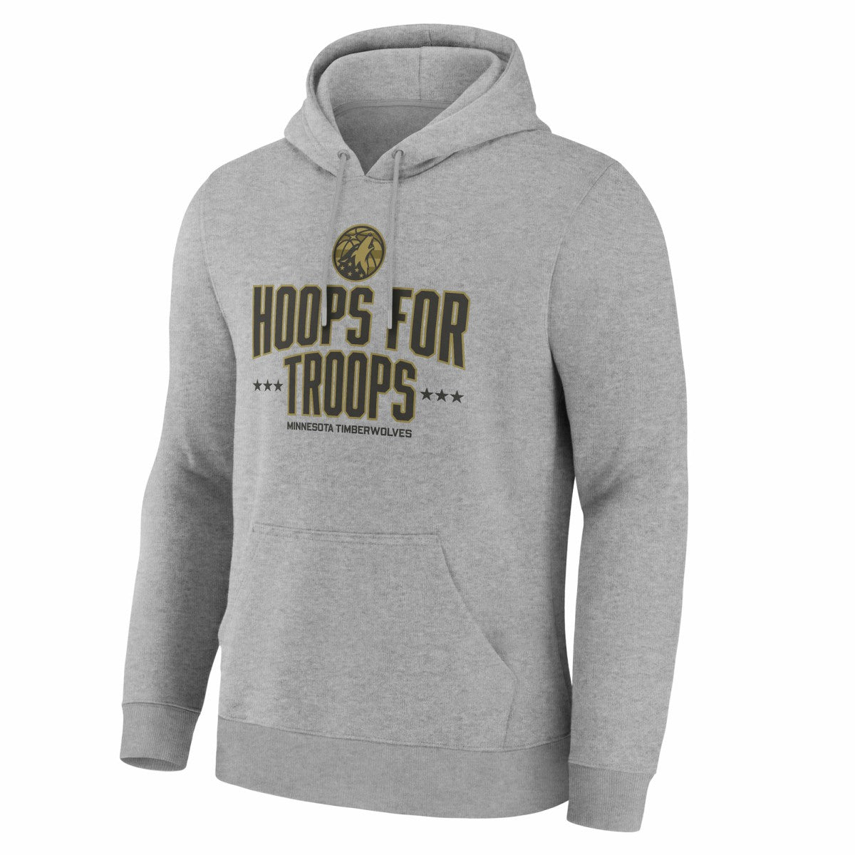 Minnesota Timberwolves Hoops For Troops Hoodie Gray