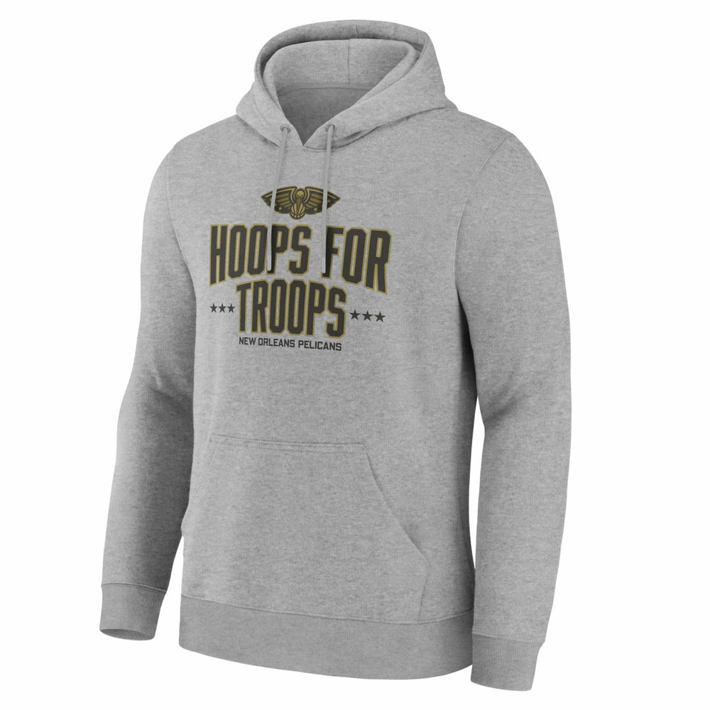 New Orleans Pelicans Hoops For Troops Hoodie Gray