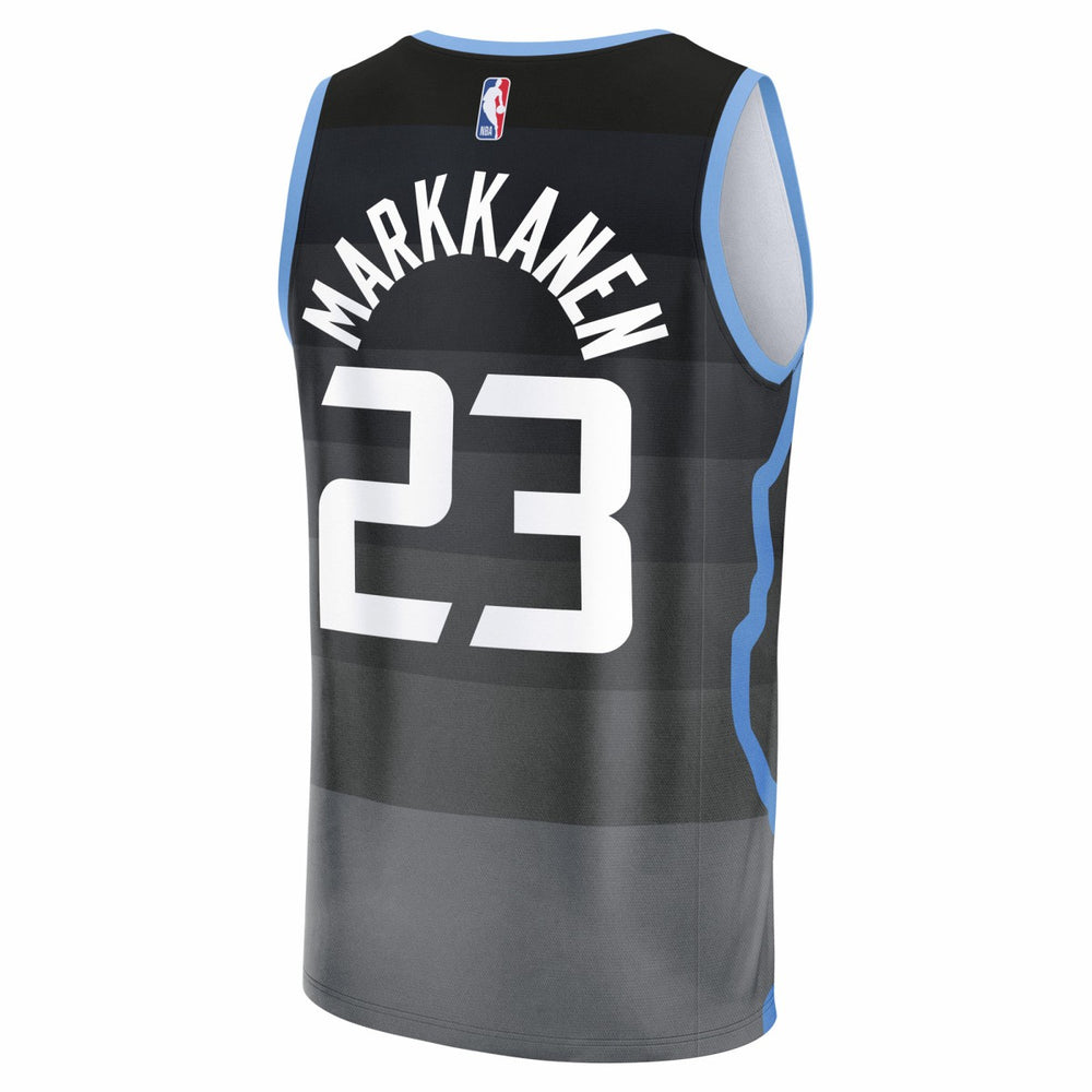 Lauri Markkanen Utah Jazz Youth 2025/26 City Edition Fastbreak Jersey Black
