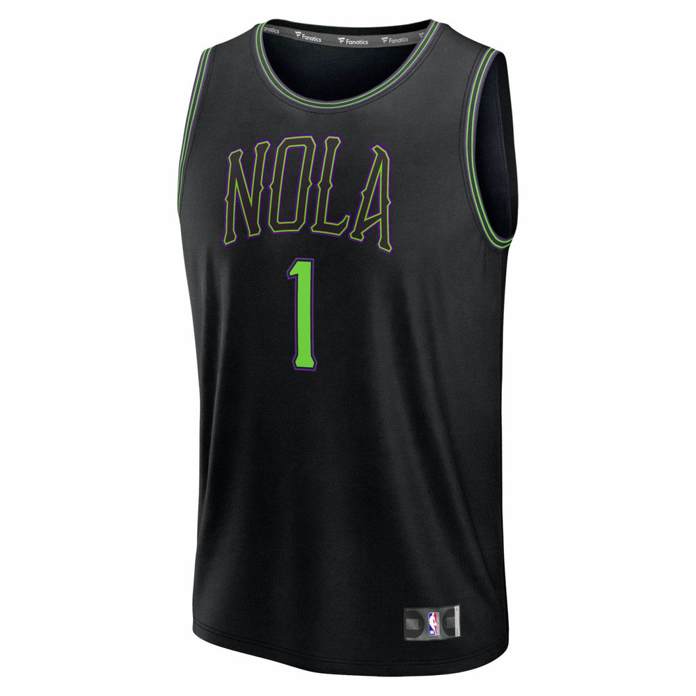 Zion Williamson New Orleans Pelicans Youth 2025/26 City Edition Fastbreak Jersey Black