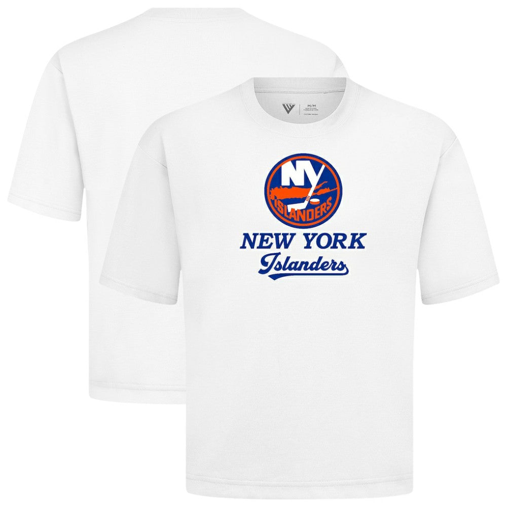 NHL New York Islanders Levelwear Team Surge Luxe Signature Knit T-Shirt - White
