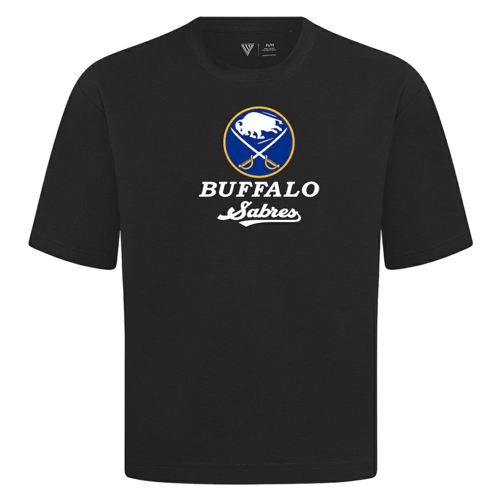 NHL Buffalo Sabres Levelwear Team Surge Luxe Signature Knit T-Shirt - Black
