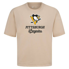 NHL Pittsburgh Penguins Levelwear Team Surge Luxe Signature Knit T-Shirt - Khaki
