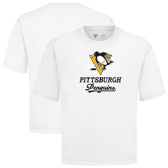 NHL Pittsburgh Penguins Levelwear Team Surge Luxe Signature Knit T-Shirt - White
