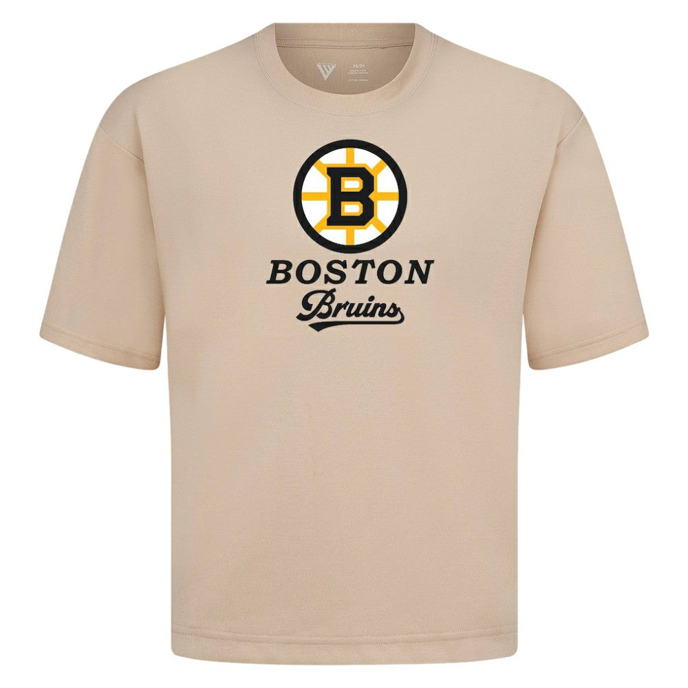 NHL Boston Bruins Levelwear Team Surge Luxe Signature Knit T-Shirt - Khaki